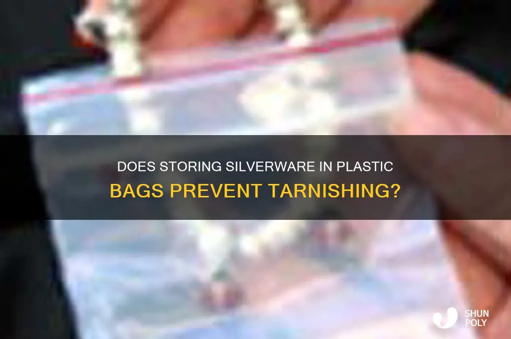 will silverware tarnish if stored in a plastic bag