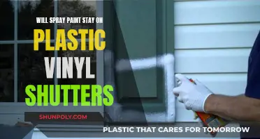Spray Paint on Plastic Vinyl Shutters: Will It Stay?