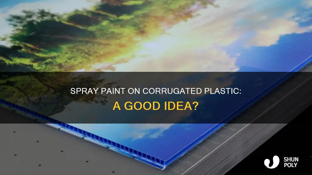 will spray paint work on corrugated plastic