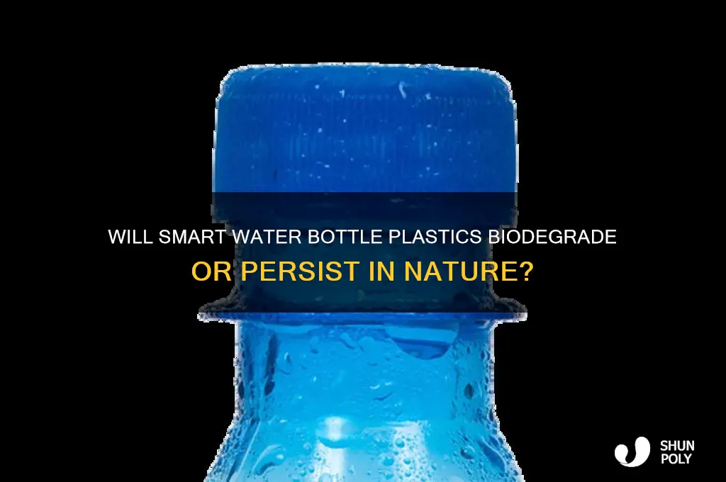 will the plastic in smart water bottles break down
