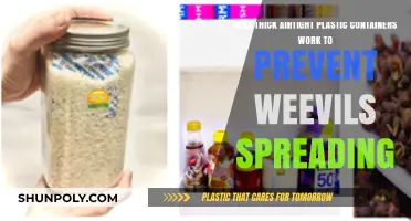 Thwart Weevils with Thick, Airtight Plastic Containers