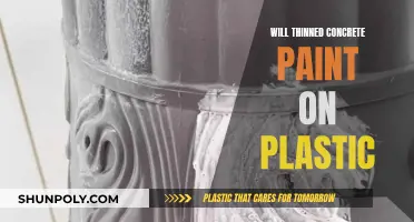 Thinned Concrete Paint on Plastic: Will It Stick?