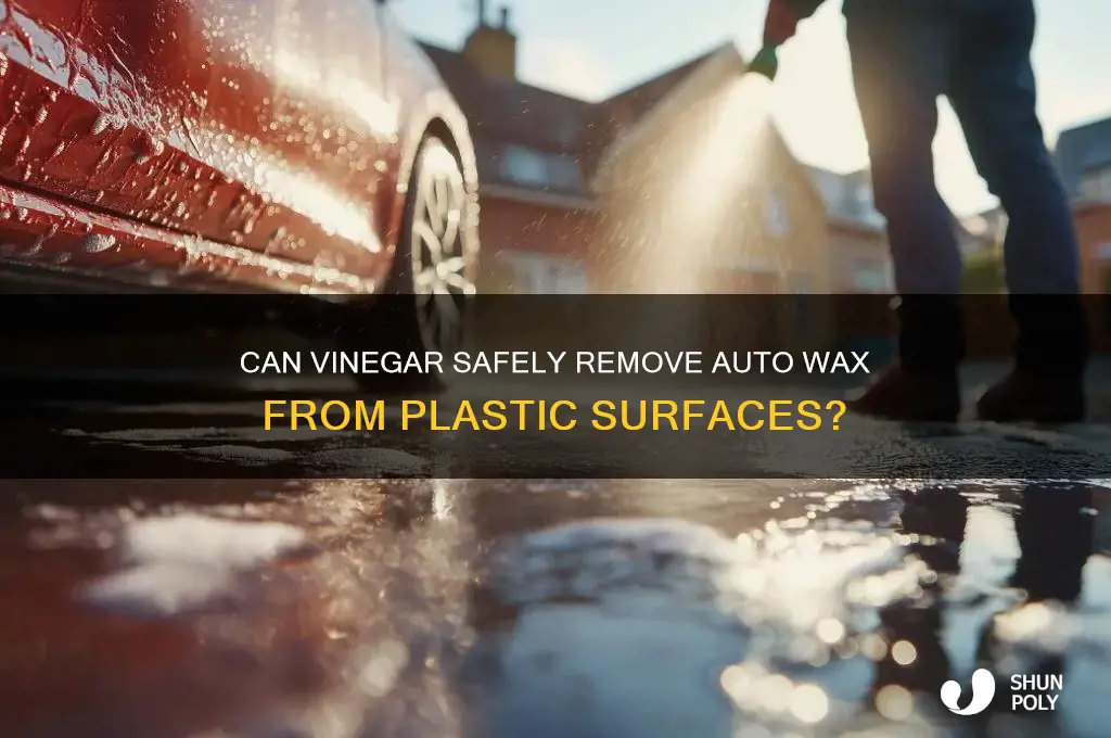will vinegar clean auto wax off plastic