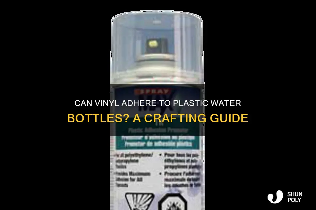 will vinyl stick to plastic water bottles