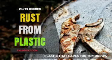 Can WD-40 Safely Remove Rust Stains from Plastic Surfaces?