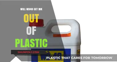 Can WD-40 Remove Ink Stains from Plastic Surfaces Effectively?