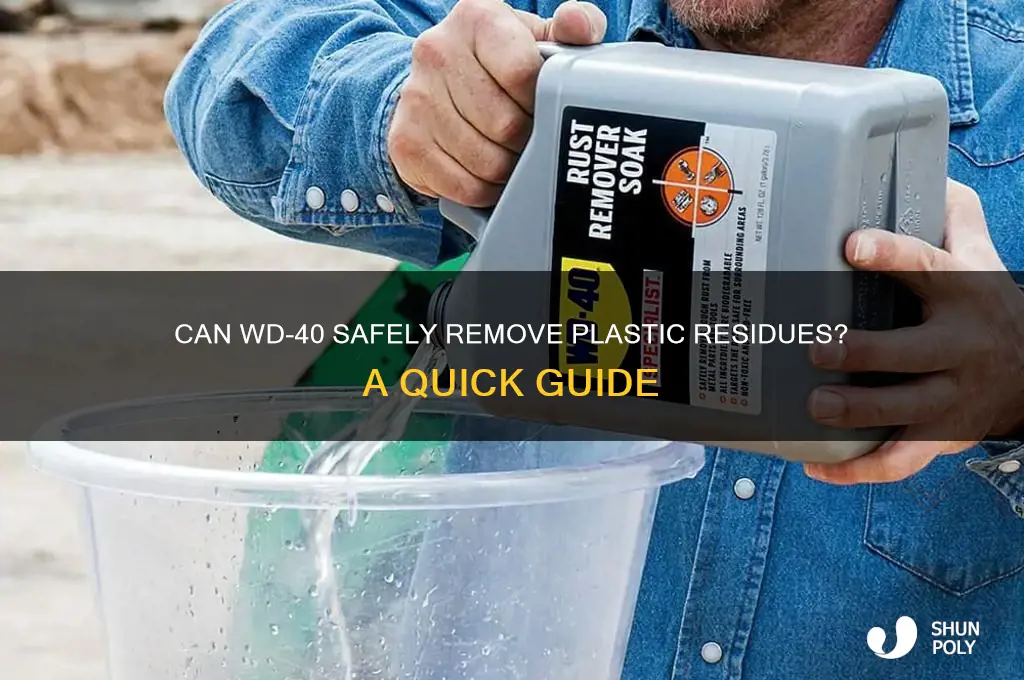 will wd40 remove plastic