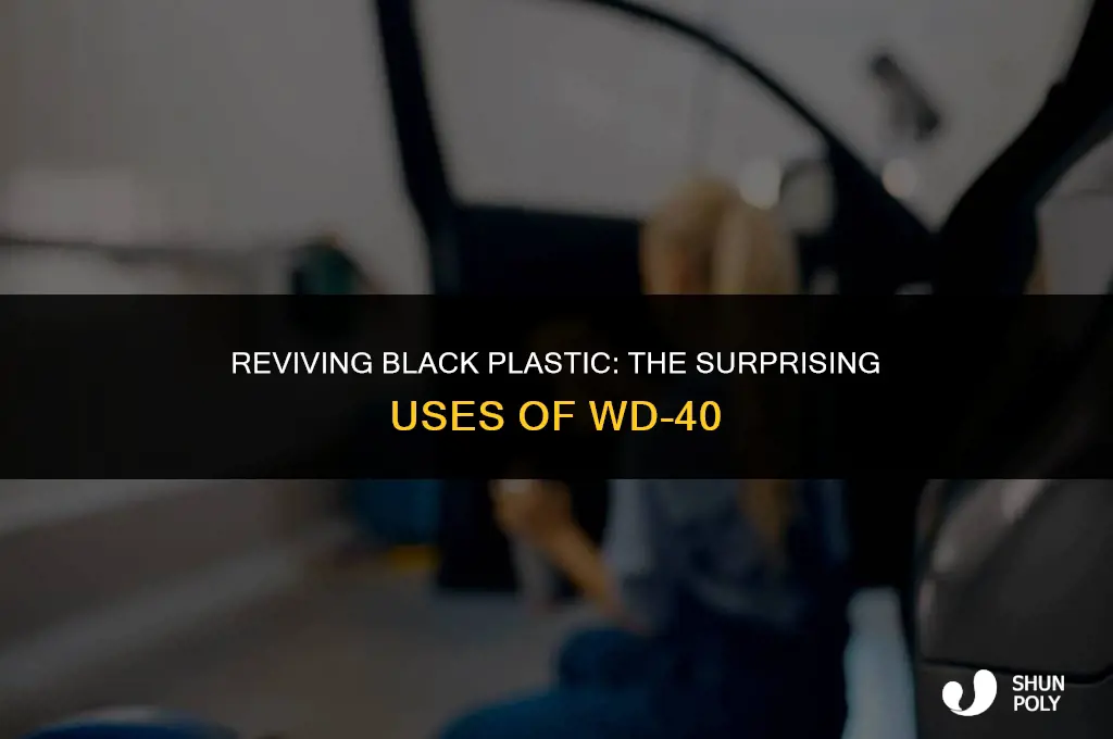 will wd40 restore black plastic