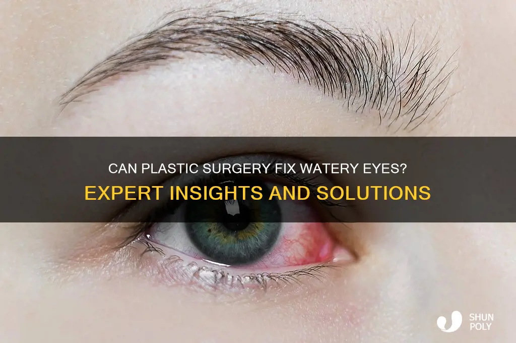 would a plastic surgeon be able to help watery eyes