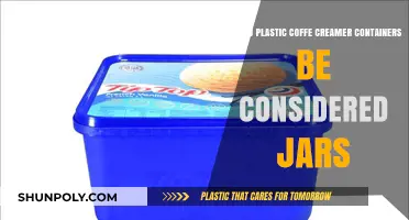 Are Plastic Coffee Creamer Containers Jars?