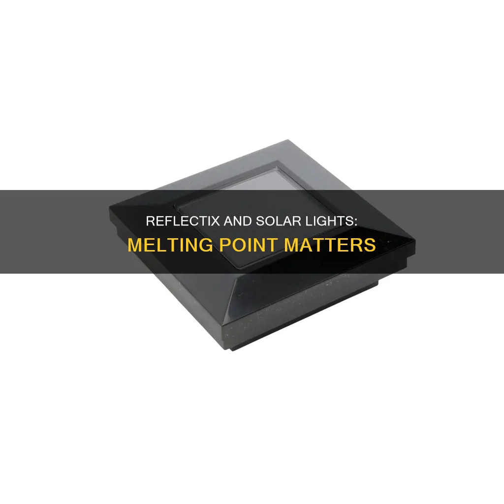 would reflectix melt plastic solar light cover