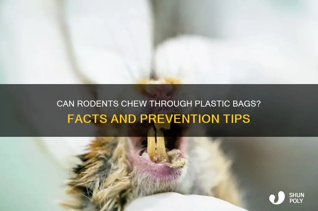 would rodents make a holes in plastic bags